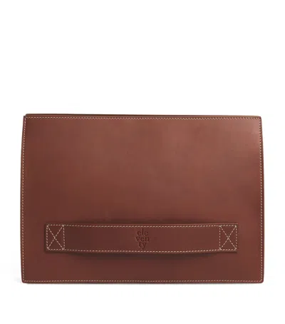 Eleventy Hand-held Pouch In Brown