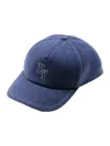 Eleventy Embossed Logo Baseball Cap In Blue