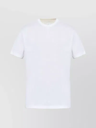 ELEVENTY HEM AND COLLAR CONTRAST T-SHIRT