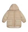 Eleventy Herringbone-detail Down Jacket In Neutral