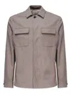 Eleventy Chest Pocket Casual Jacket In Gray
