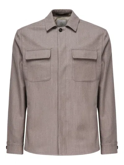 ELEVENTY HERRINGBONE POCKET JACKET