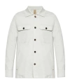 Eleventy Herringbone Overshirt In White