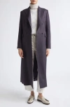 Eleventy Herringbone Wool Blend Duster Jacket In Blue