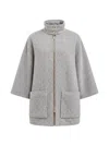 Eleventy Herringbone-pattern Single-breasted Coat In Gray