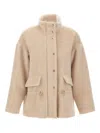 Eleventy High-collar Flap-pocket Jacket In Neutral