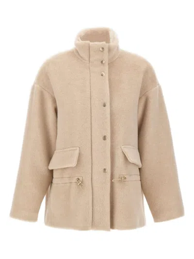 ELEVENTY HIGH-COLLAR FLAP-POCKET JACKET