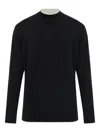 Eleventy High-neck Black Sweater In Black