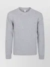 Eleventy Heather Gray Crewneck Sweater With Ribbed Trim