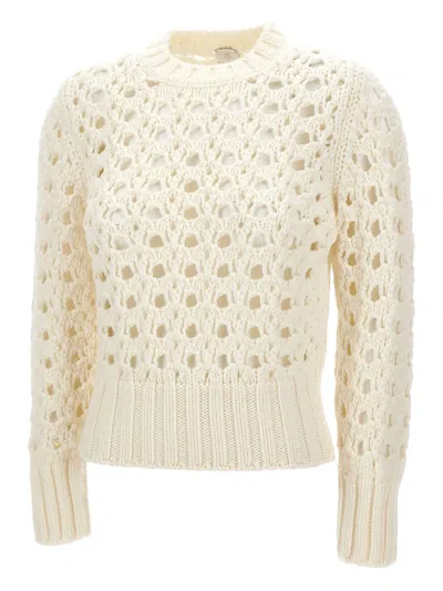 ELEVENTY HOLE-PATTERN WOOL SWEATER