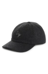 ELEVENTY ELEVENTY HONEYCOMB CASHMERE BASEBALL CAP