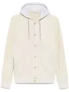 Eleventy Automatic Button Hooded Bomber Jacket