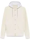 Eleventy Automatic Button Hooded Bomber Jacket