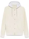 Eleventy Automatic Button Hooded Bomber Jacket