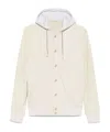 Eleventy Automatic Button Hooded Bomber Jacket
