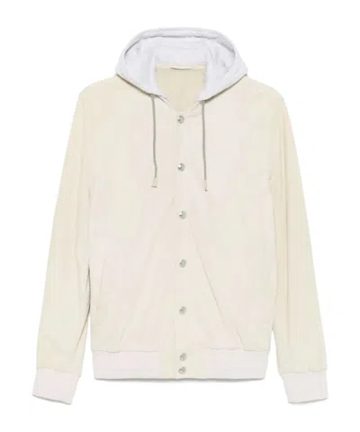 ELEVENTY HOODED BOMBER JACKET