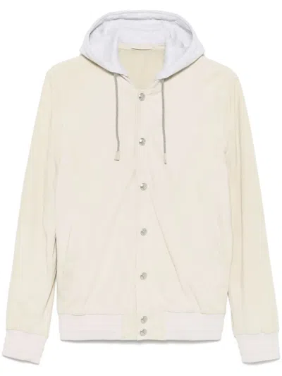 ELEVENTY HOODED BOMBER JACKET