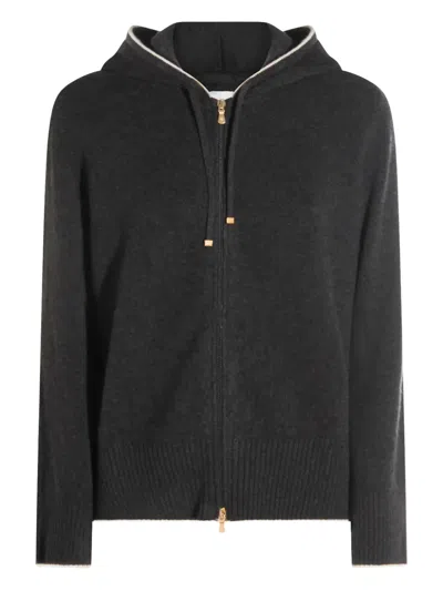 ELEVENTY HOODED CARDIGAN