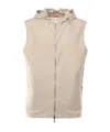 Eleventy Silk Hooded Vest