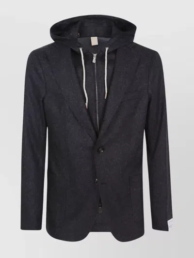 ELEVENTY HOODED JACKET WITH FRONT POCKETS AND DRAWSTRING