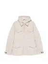 Eleventy Hooded Multi-pocket Jacket In Neutral