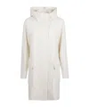 Eleventy Hooded Patch-pocket Coat In Neutral