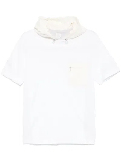 Eleventy Hooded T-shirt In 白色
