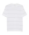 Eleventy Horizontal-stripe T-shirt In White