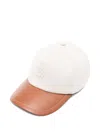 Eleventy Initials Two-tone Baseball Cap In White