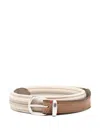 Eleventy Interwoven Belt In Neutrals