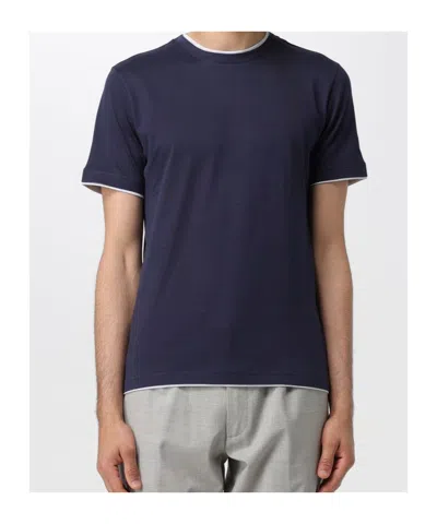 Eleventy Item O-neck Short-sleeved T-shirt In Black