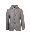 Eleventy Grey Single Breasted Jacket In Gray