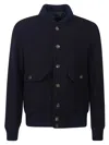 Eleventy Button-fastening Flap-pocket Jacket In Black