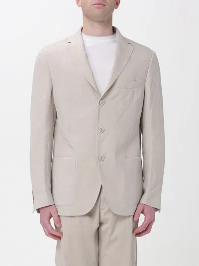 Eleventy Long Sleeve Jacket In Neutral