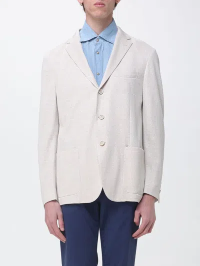 Eleventy Jacket Men  In Neutral