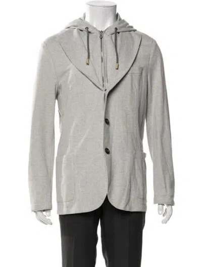Pre-owned Eleventy Jacket In Grey