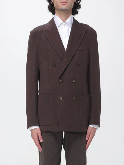 Eleventy Jacket Men Color Dark In Brown