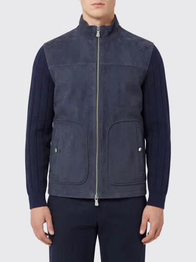 Eleventy Jacket Men  In Blue
