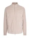Eleventy Ribbed-panel Jacket In Neutral