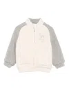 Eleventy Panelled Teddy Jacket In White