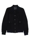 Eleventy Button-fastening Flap-pocket Jacket In Black