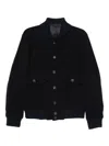 Eleventy Button-fastening Flap-pocket Jacket In Black