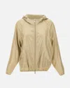 Eleventy Linen Jacket With Hood And Zip