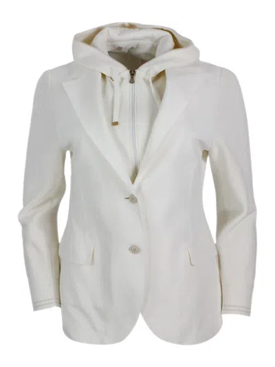 Eleventy Jackets In White