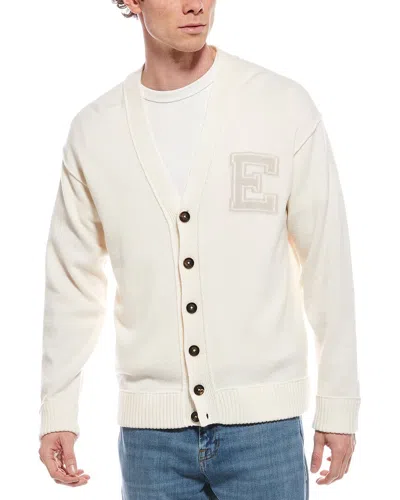 ELEVENTY ELEVENTY JACQUARD WOOL CARDIGAN