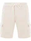 Eleventy Jersey Cargo Shorts In Neutrals