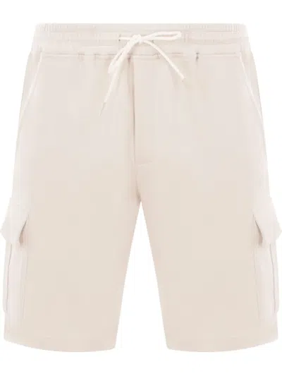 Eleventy Jersey Cargo Shorts In Neutrals