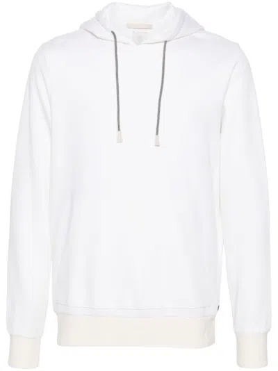 Eleventy Jersey Hoodie In Neutrals