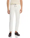 Eleventy Jersey Jogger Pants In White