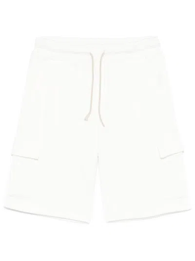 Eleventy Jersey Shorts In White